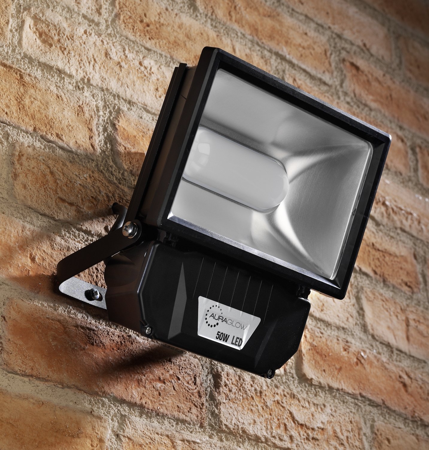 Auraglow 50w LED Security Light, 250w EQV - Black - Auraglow LED Lighting