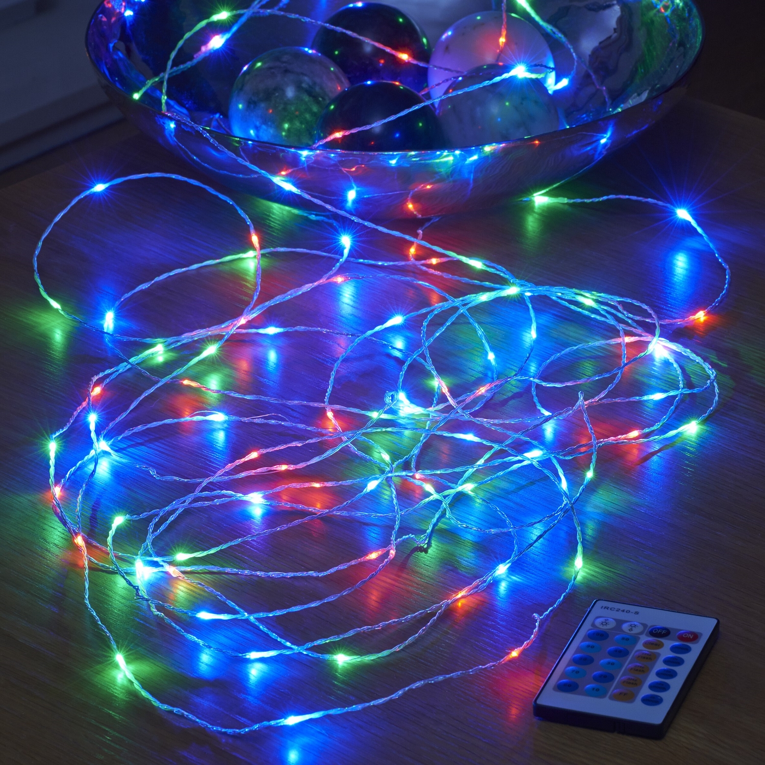 Auraglow 10m Remote Control Plug In 100 Micro Led String Lights Ebay