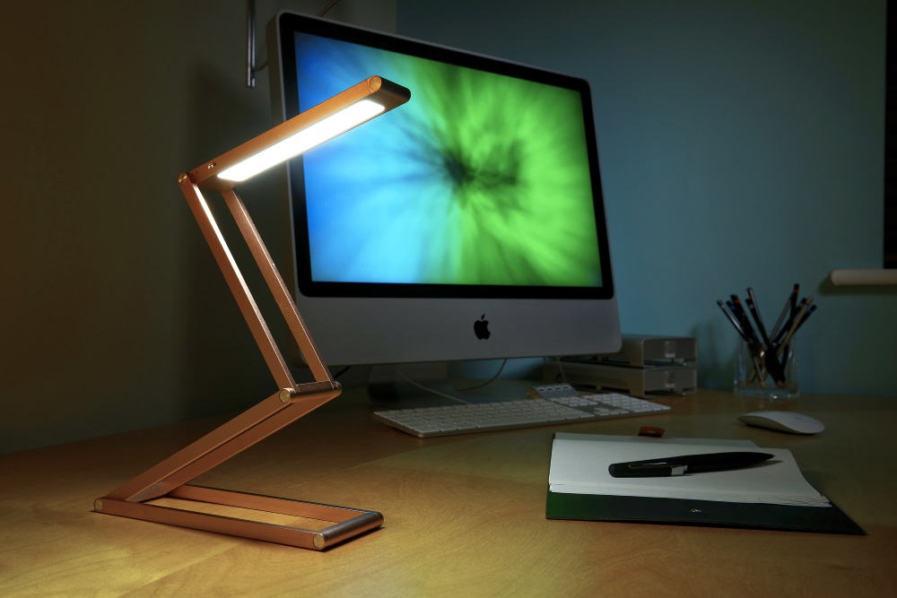 Auraglow Wireless Dimmable Desk Lamp USB Rechargeable Folding LED ...