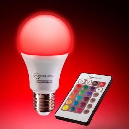 AURAGLOW 10w Remote Control Colour Changing LED Light Bulb - B22 - Auraglow LED  Lighting